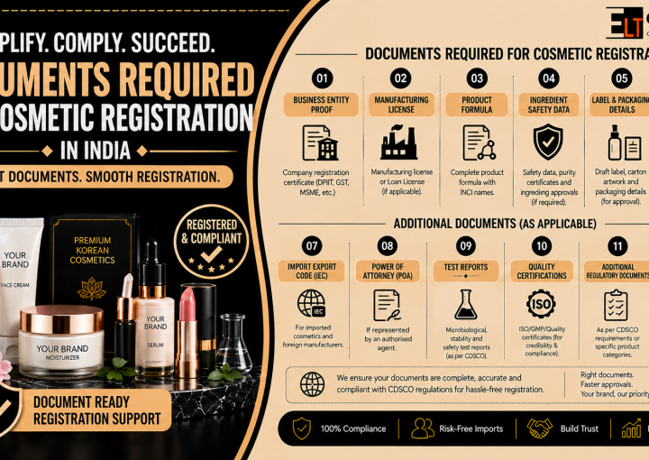 Documents Required for Cosmetic Registration in India