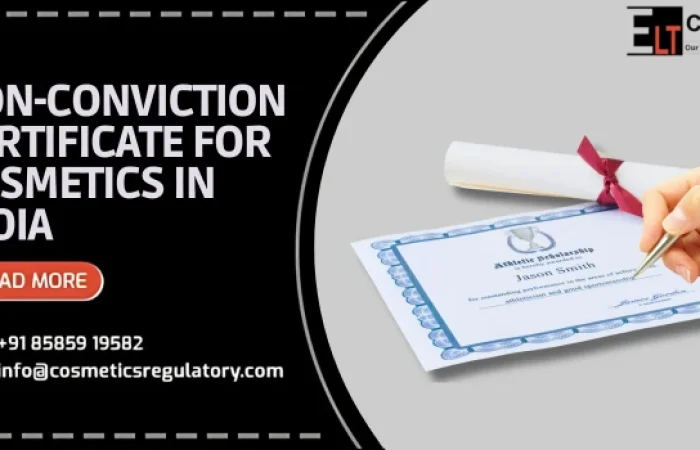 non-conviction certificate for cosmetics