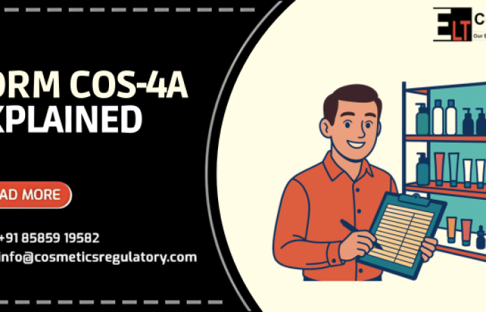 Form COS-4A Annual Cosmetic Import Return in India