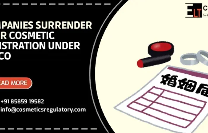 Cosmetic Registration Under CDSCO