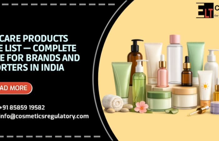 Skincare Products Name List — Complete Guide for Brands and Importers in India