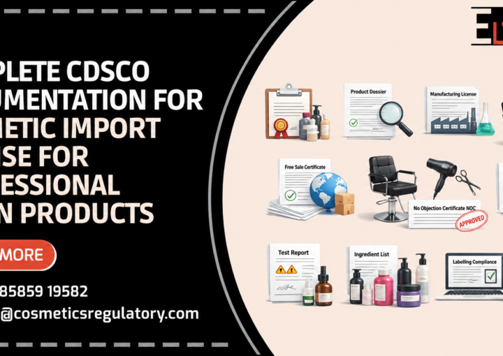 Cosmetic Import License for Professional Salon Products in India