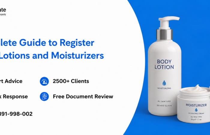 How to Register Body Lotions and Moisturizers in India