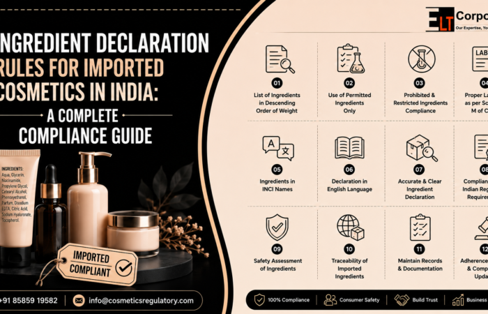 Ingredient Declaration Rules for Imported Cosmetics in India