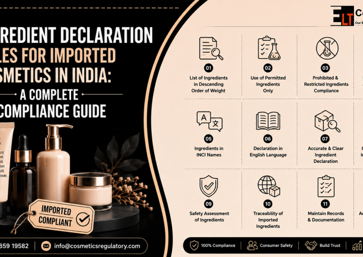 Ingredient Declaration Rules for Imported Cosmetics in India
