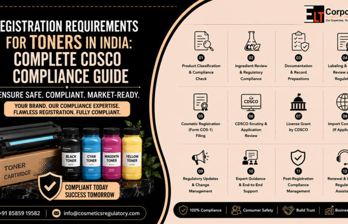 Registration Requirements for Toners in India under CDSCO Guidelines
