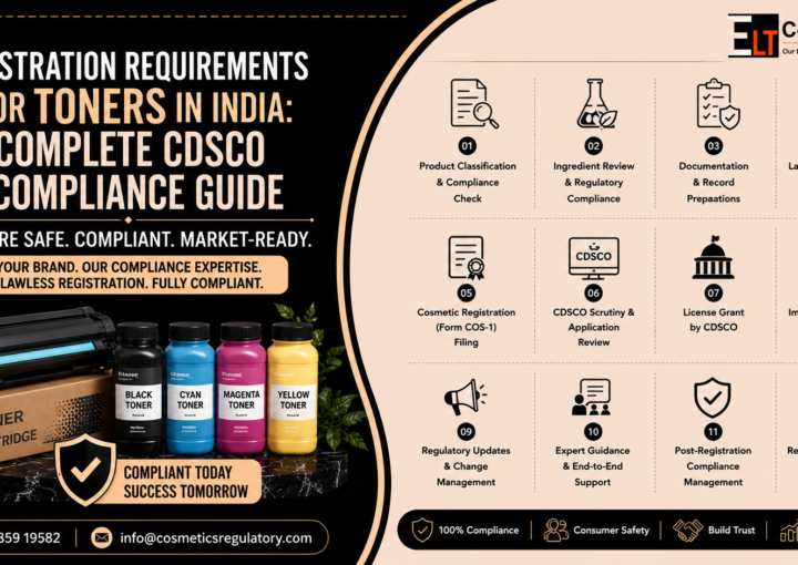 Registration Requirements for Toners in India under CDSCO Guidelines