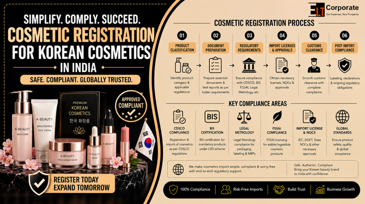 Cosmetic Registration for Korean Cosmetics in India