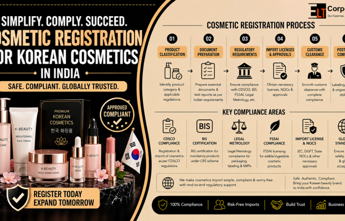 Cosmetic Registration for Korean Cosmetics in India