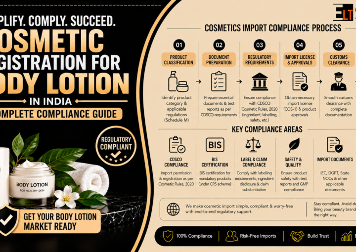 Cosmetic Registration for Body Lotion in India
