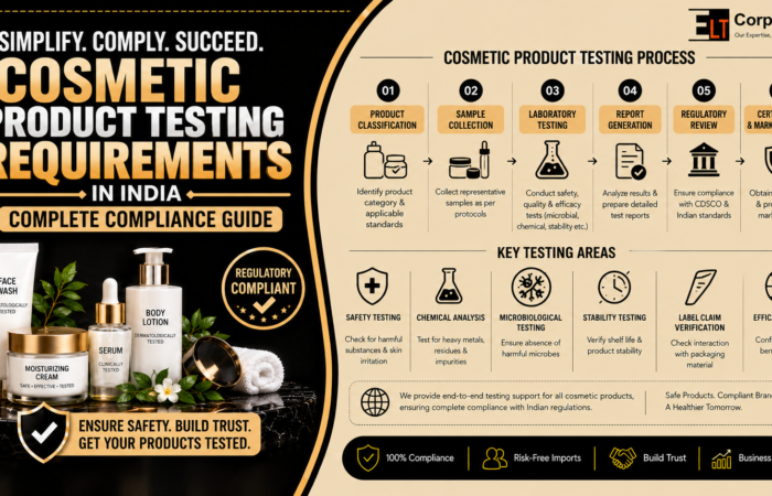 Cosmetic Product Testing Requirements in India