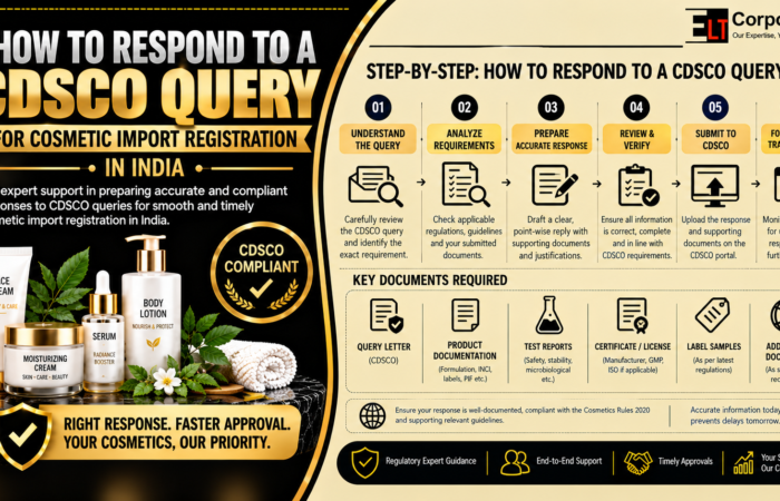 CDSCO Query for Cosmetic Import Registration