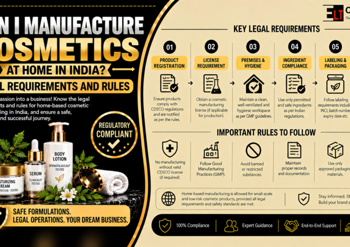 Can I Manufacture Cosmetics at Home in India
